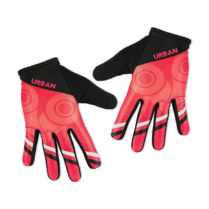 "MORE BEER" MTB Gloves - 4-way stretch, phone swipe, snarky graphics - Urban Cycling Apparel