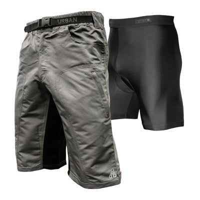mountainbike shorts herren Enduro Men’s MTB Shorts with Padded Underliner – Trail-Ready Comfort and Performance (Grey, Black, or Plaid) 3XL 40-42" / Grey