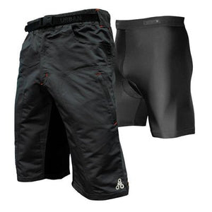 THE ENDURO - Men's Plaid MTB Shorts with Padded Underliner - Urban Cycling Apparel