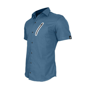The Pedaler's Pub Shirt - Short Sleeve Casual Urban Commuter Cycling Jersey with Snaps, Zipper Pockets, and Dry Fast Wicking - Urban Cycling Apparel
