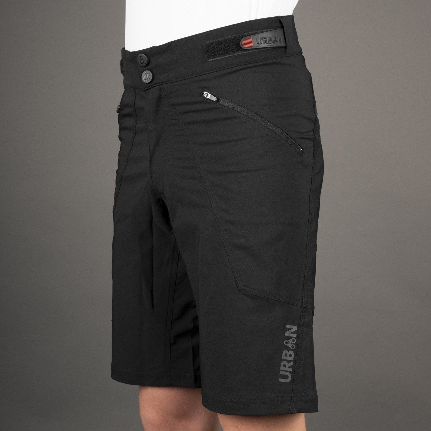 Men's Pro Padded Cycling Shorts with Hidden Cargo Pockets - Urban