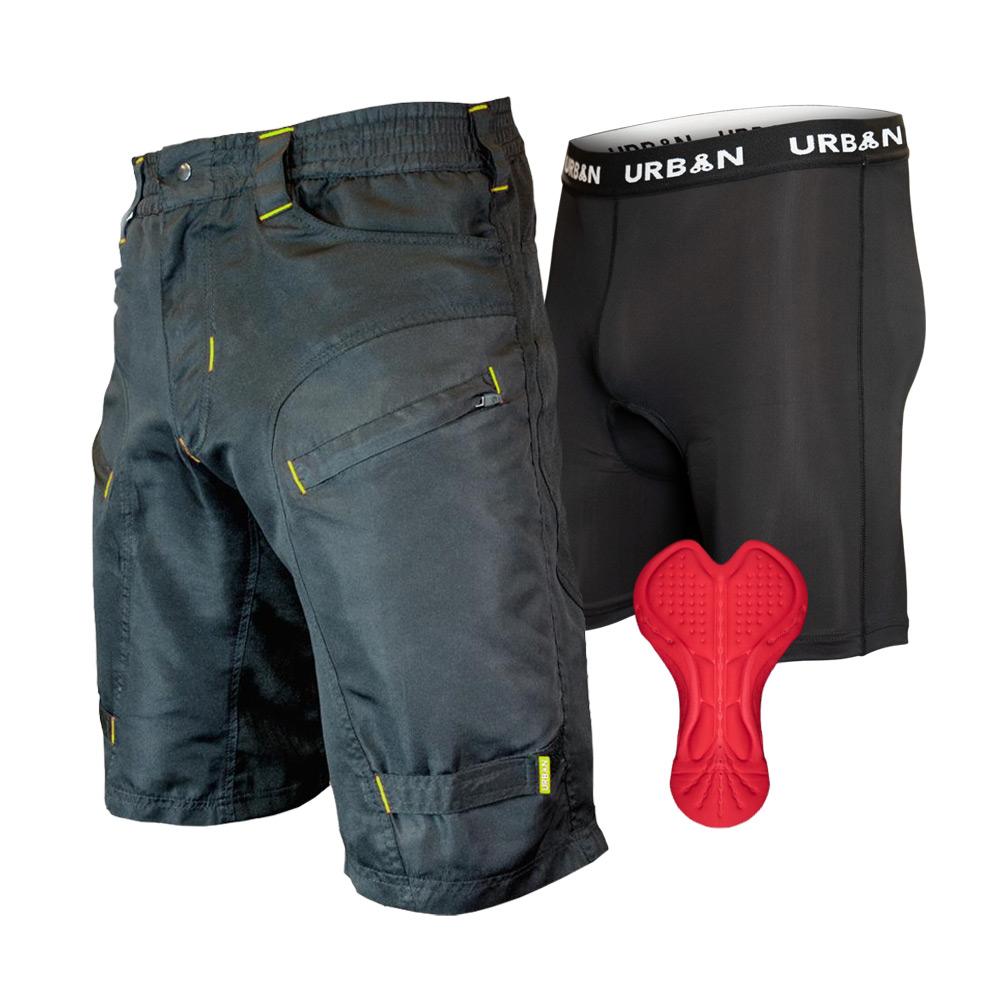 The Shredder: paquete de pantalones cortos de ciclismo de MTB para hom -  Urban Cycling Apparel