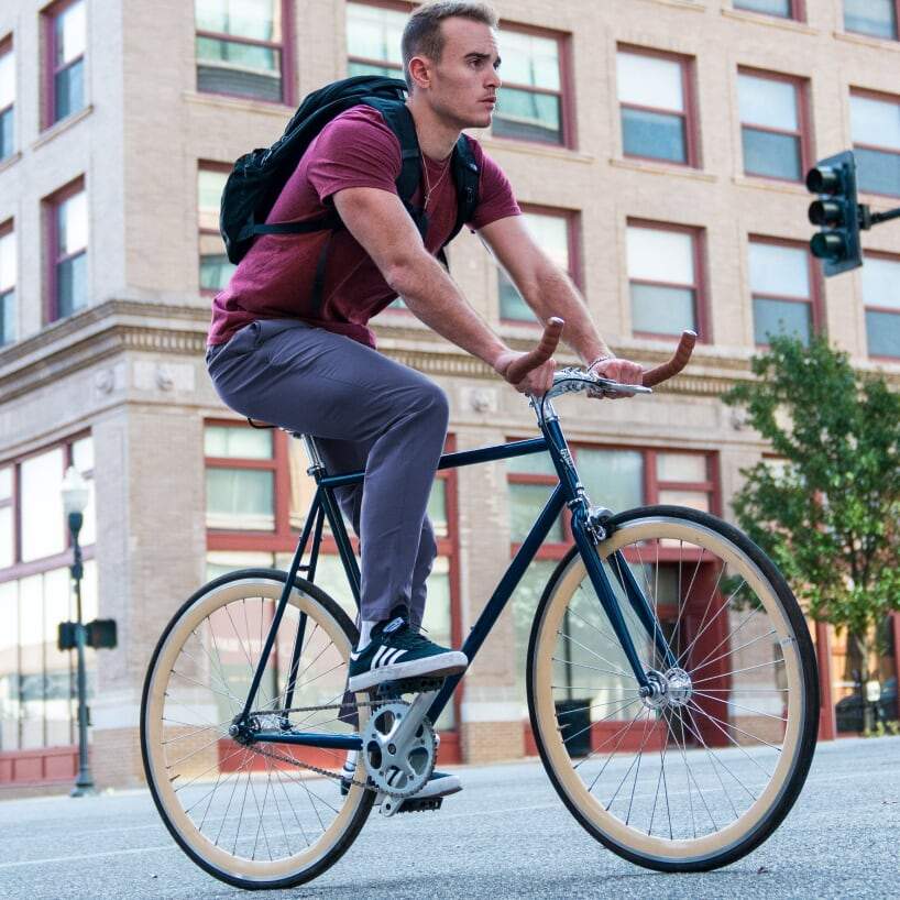 Urban Cycling Commuter Bike to Work Pants - Black