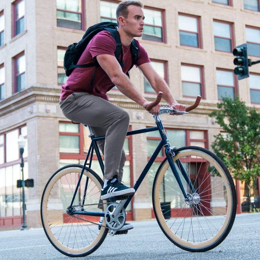 Urban Cycling Commuter Bike to Work Pants - Navy Blue - Urban