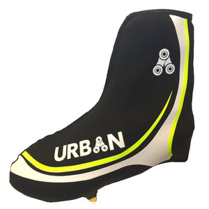 Urban Cycling Shoe Covers with Reflective Zipper - Windproof, Waterproof Neoprene Overshoes for Road and MTB, All Clip Shoe Type - Urban Cycling Apparel