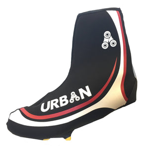 Urban Cycling Shoe Covers with Reflective Zipper - Windproof, Waterproof Neoprene Overshoes for Road and MTB, All Clip Shoe Type - Urban Cycling Apparel