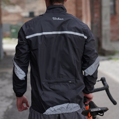 Urban Windproof & Waterproof Commuters Cycling Jacket - Black - Urban  Cycling Apparel