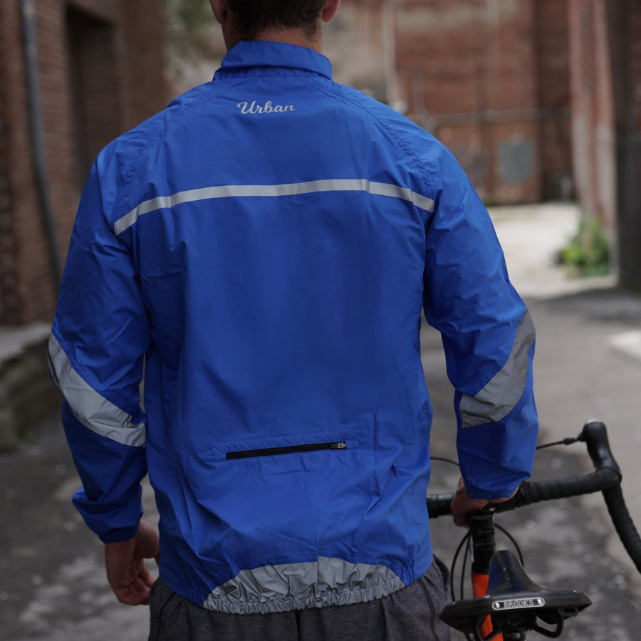 Urban Windproof & Waterproof Commuters Cycling Jacket - Orange
