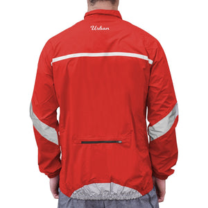 Urban Windproof & Waterproof Commuters Men's Cycling Jacket - Orange - Urban Cycling Apparel