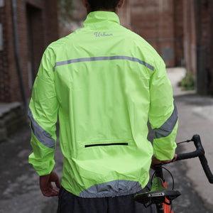 Urban Windproof & Waterproof Commuters Men's Cycling Jacket - Yellow - Urban Cycling Apparel