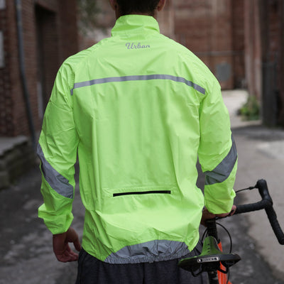 Urban Windproof & Waterproof Commuters Cycling Jacket - Yellow