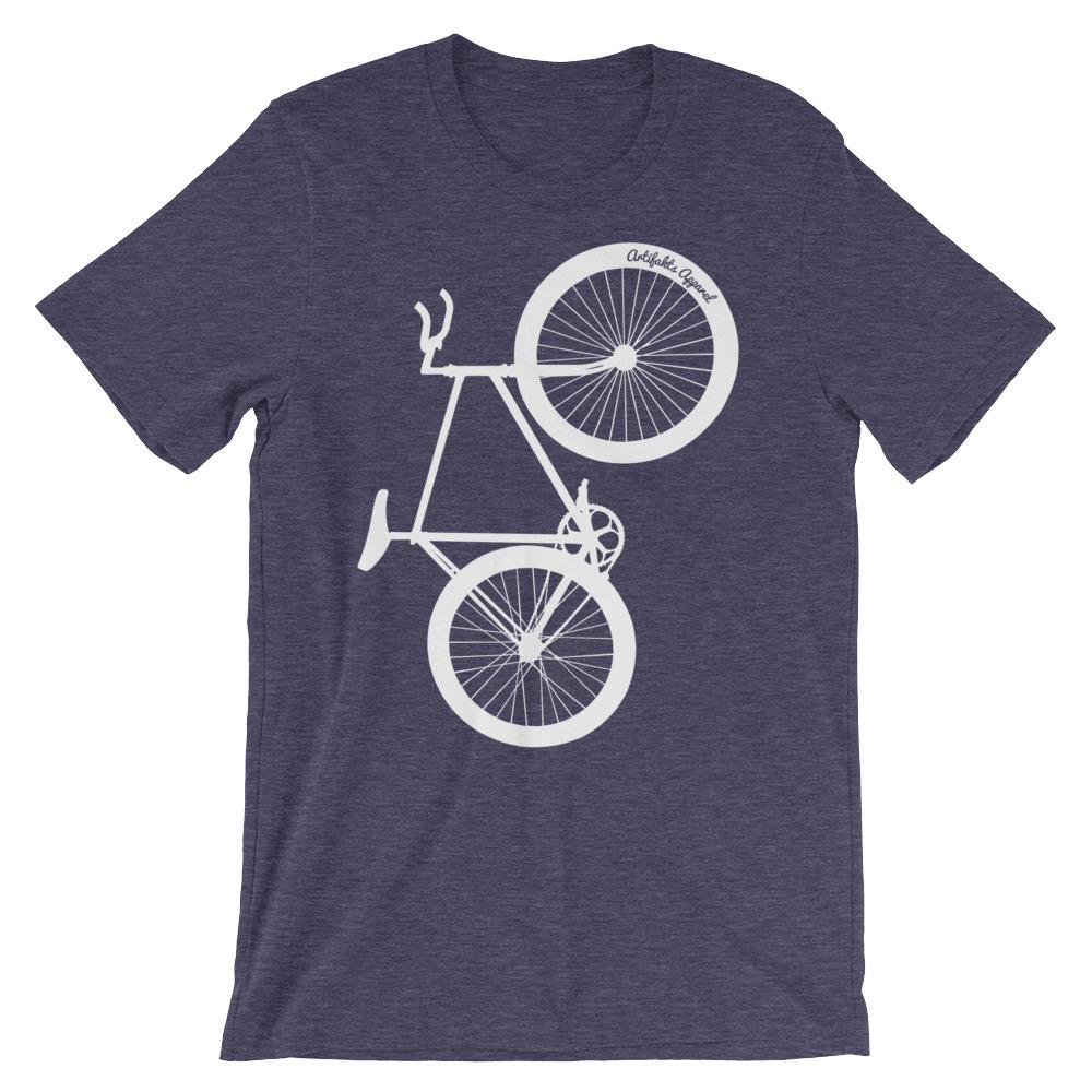 White Big Wheelie Unisex short sleeve t-shirt - Urban Cycling Apparel