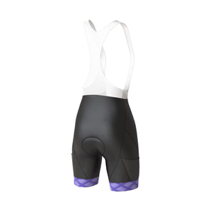Women's Pro Series Purple Cycling Short Sleeve Jersey, Bib Shorts, or Kit Bundle - Urban Cycling Apparel
