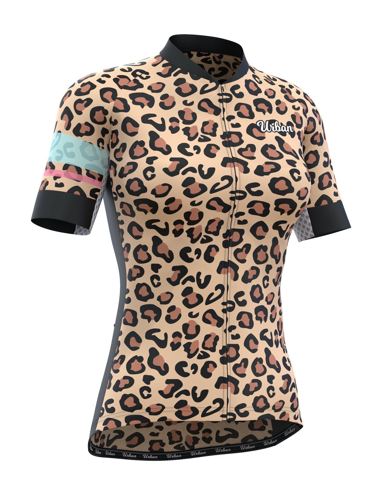 Leopard Sizewomen's Leopard Print 2-piece Set - Zippered Top